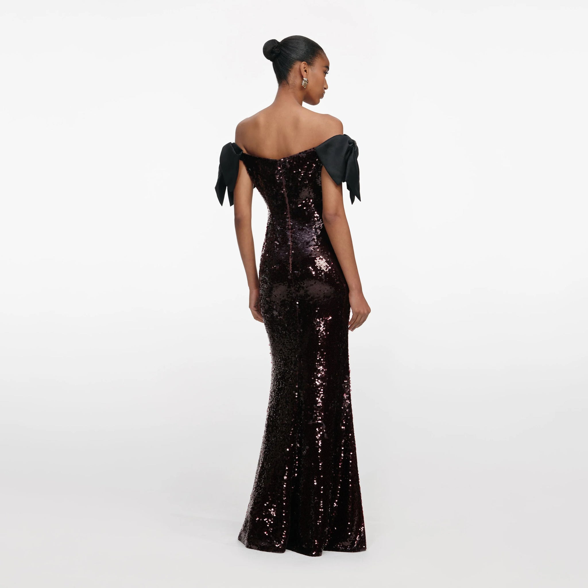 Self portrait sequin maxi