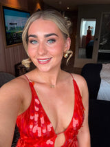 Misha - Sapphire Sequin Red