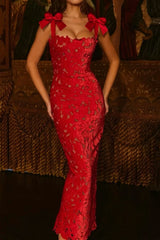 House of CB - Tiff Red Lace