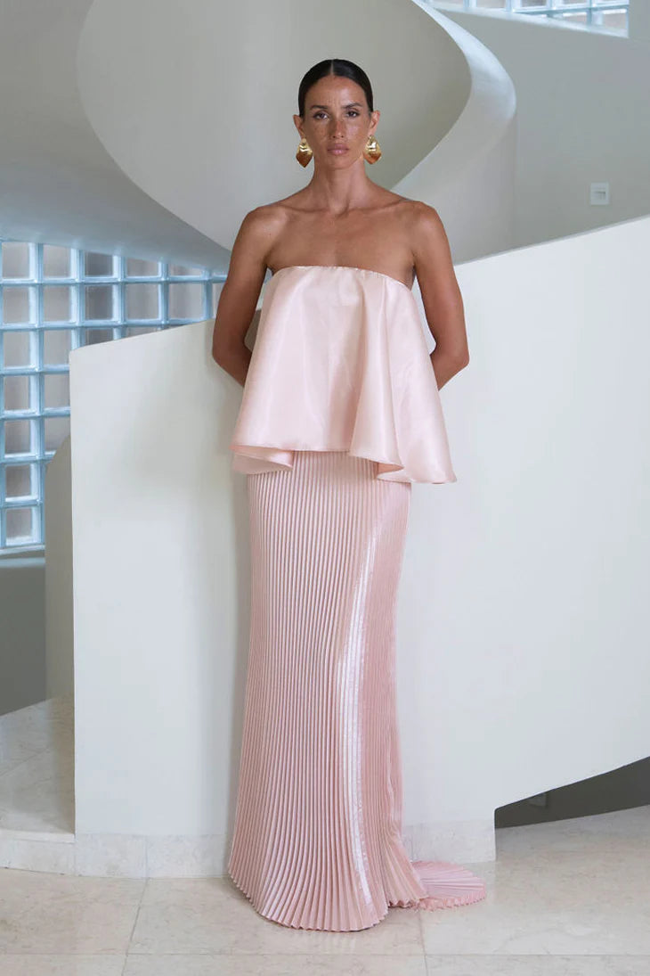 L'Idee Aman Top and gala skirt pink gloss