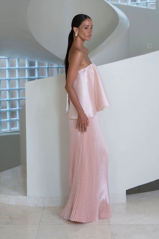 L'Idee Aman Top and gala skirt pink gloss