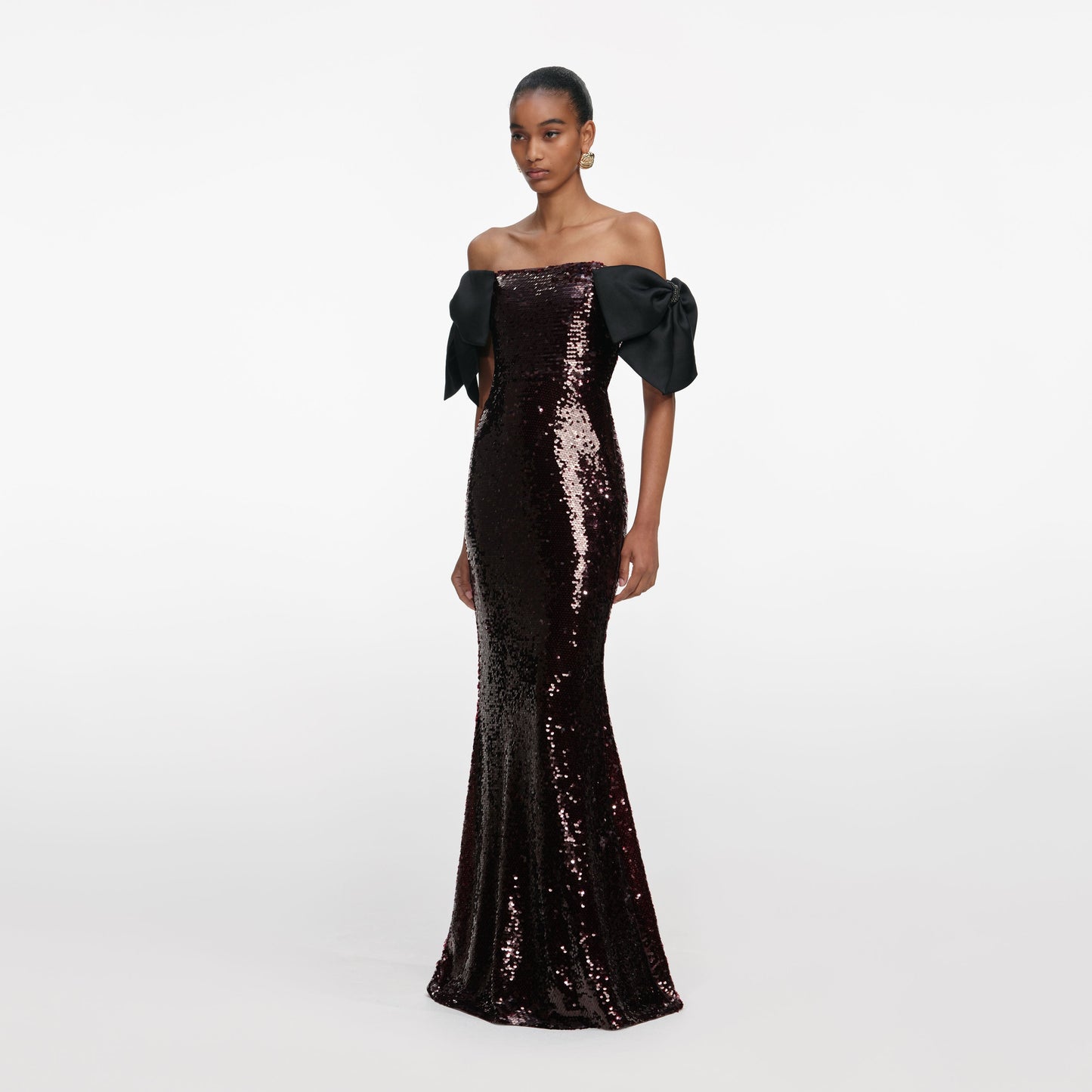 Self portrait sequin maxi