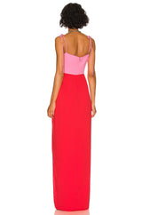 Amanda Uprichard Pink Red Dress