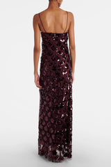 Rotate Embellished Cocktail Dress - Burgundy