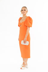 Rebecca Vallance Orange Dress