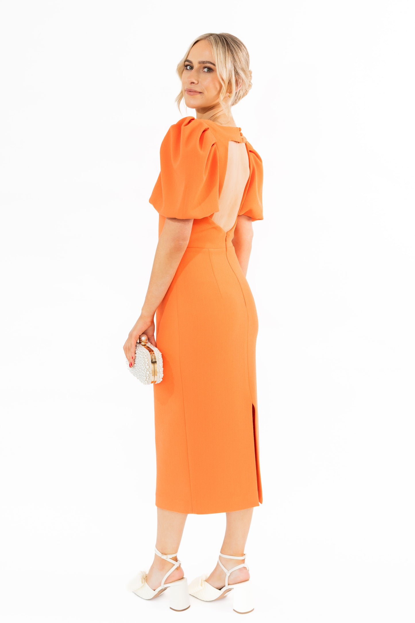 Rebecca Vallance Orange Dress