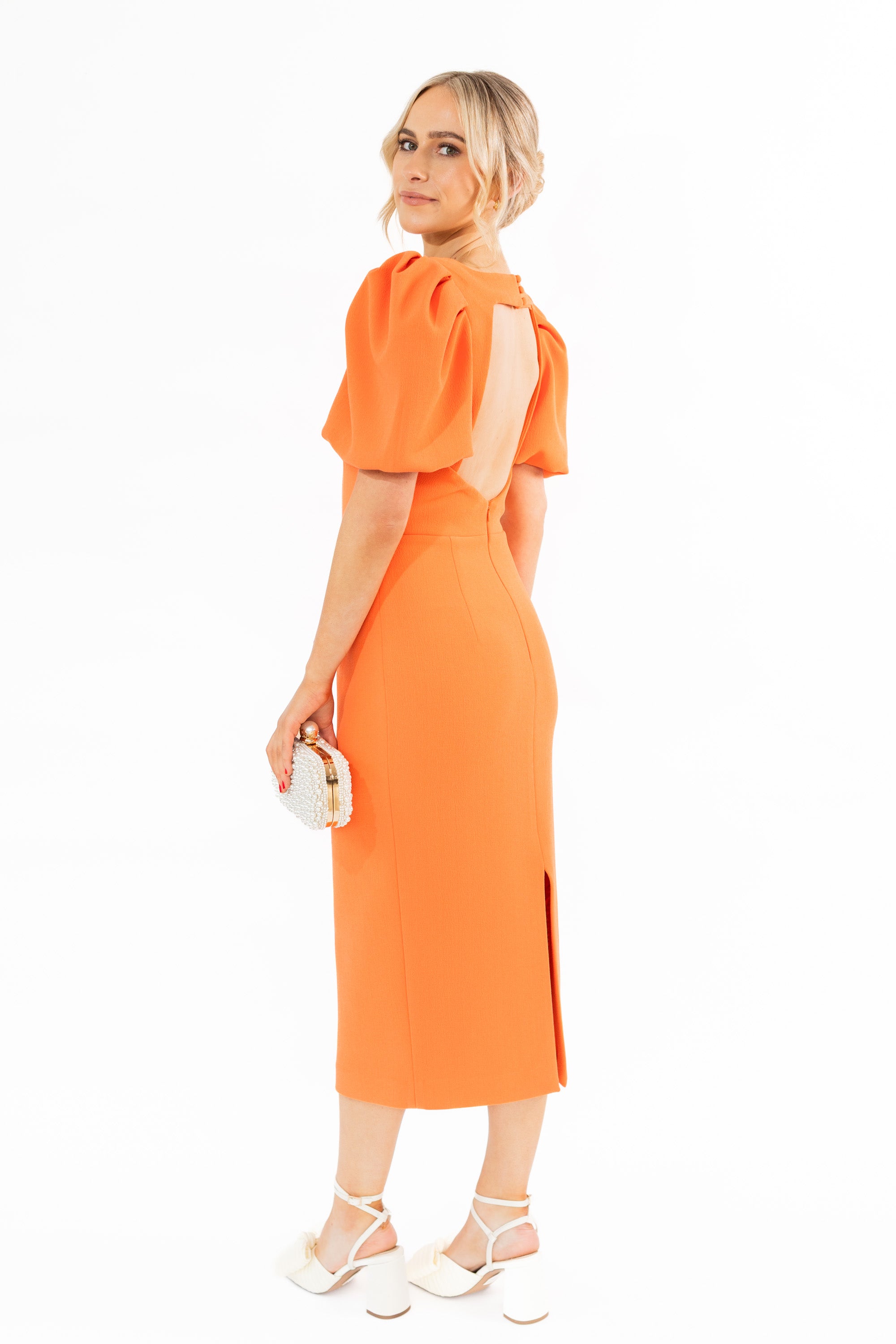 Rebecca Vallance Orange Dress