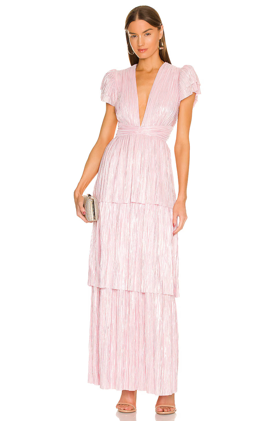Sabina Mustayev Maze Gown - Soft Pink