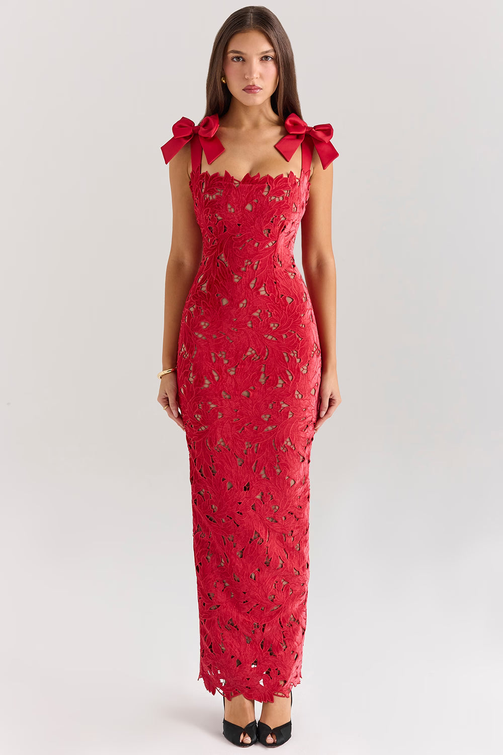House of CB - Tiff Red Lace