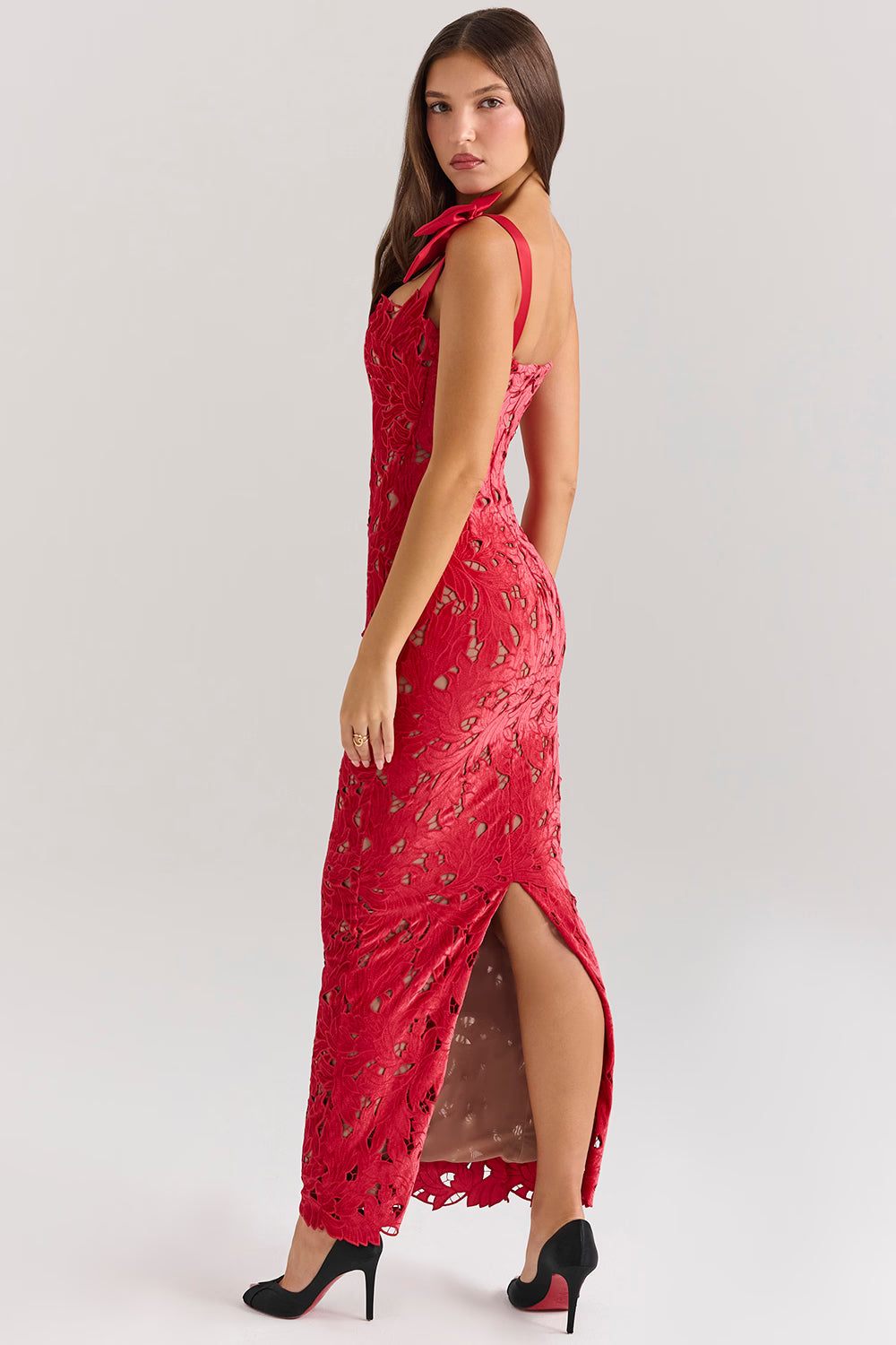 House of CB - Tiff Red Lace