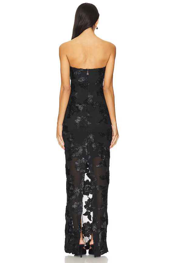 Rotate - Mesh Tube Dress Black