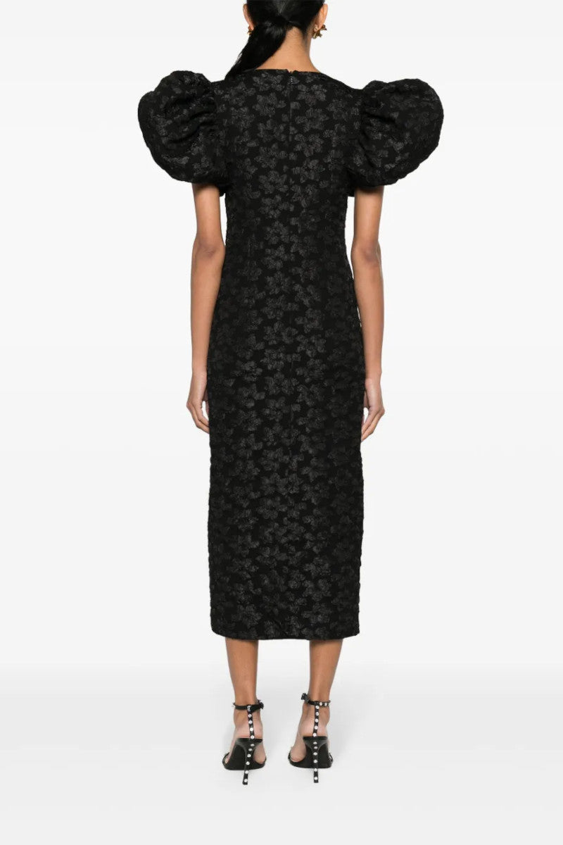 Rotate - Floral Jacquard Black