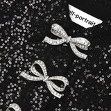 Self Portrait - Boucle Bow Black Midi