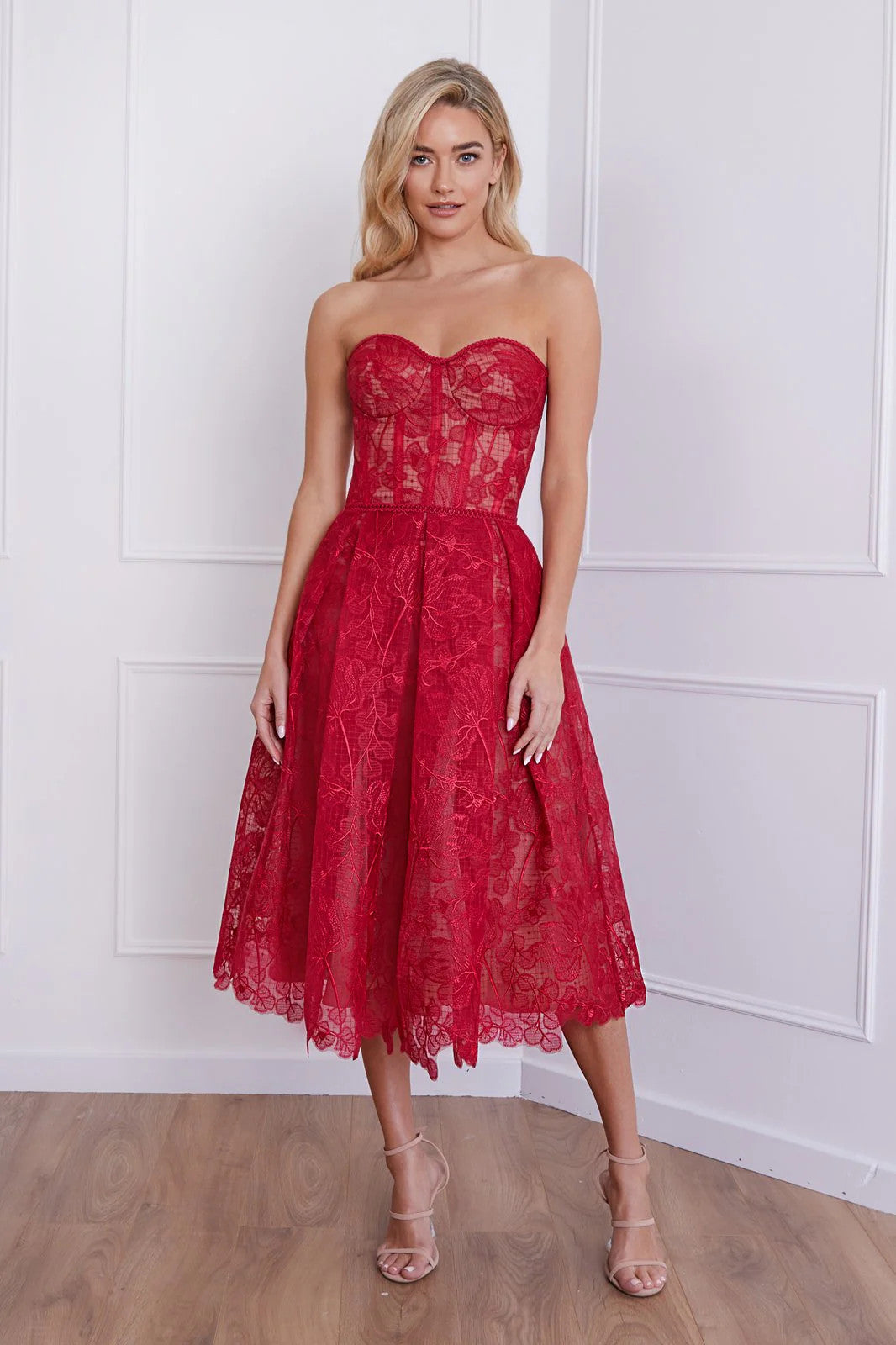 Nadine Merabi - Red Midi
