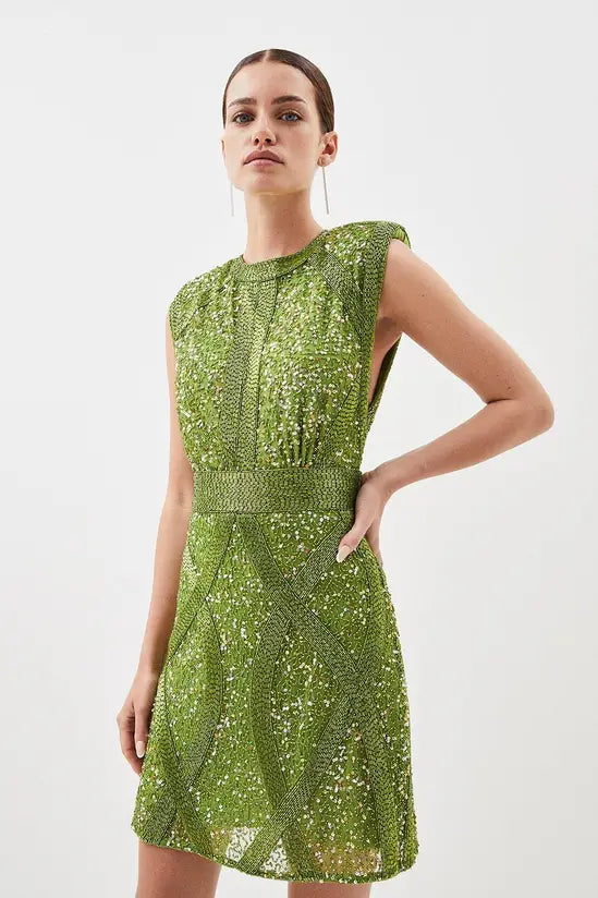 Karen Millen - Green Mini