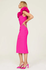 Rebecca Vallance - Cupids Bow Pink Midi