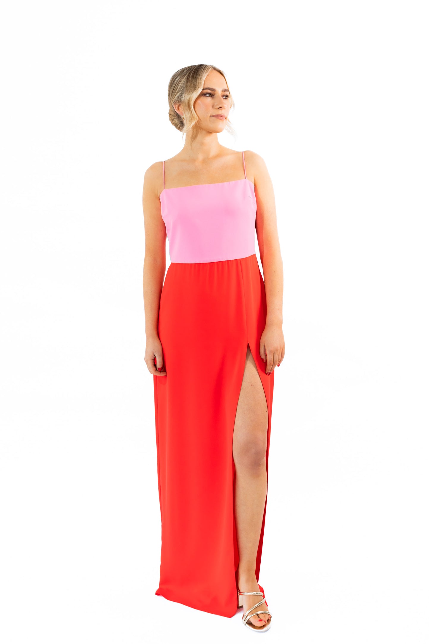 Amanda Uprichard Pink Red Dress