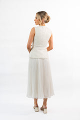 Self Portrait Cream Sequin Boucle