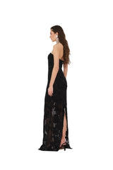 Rotate - Mesh Tube Dress Black