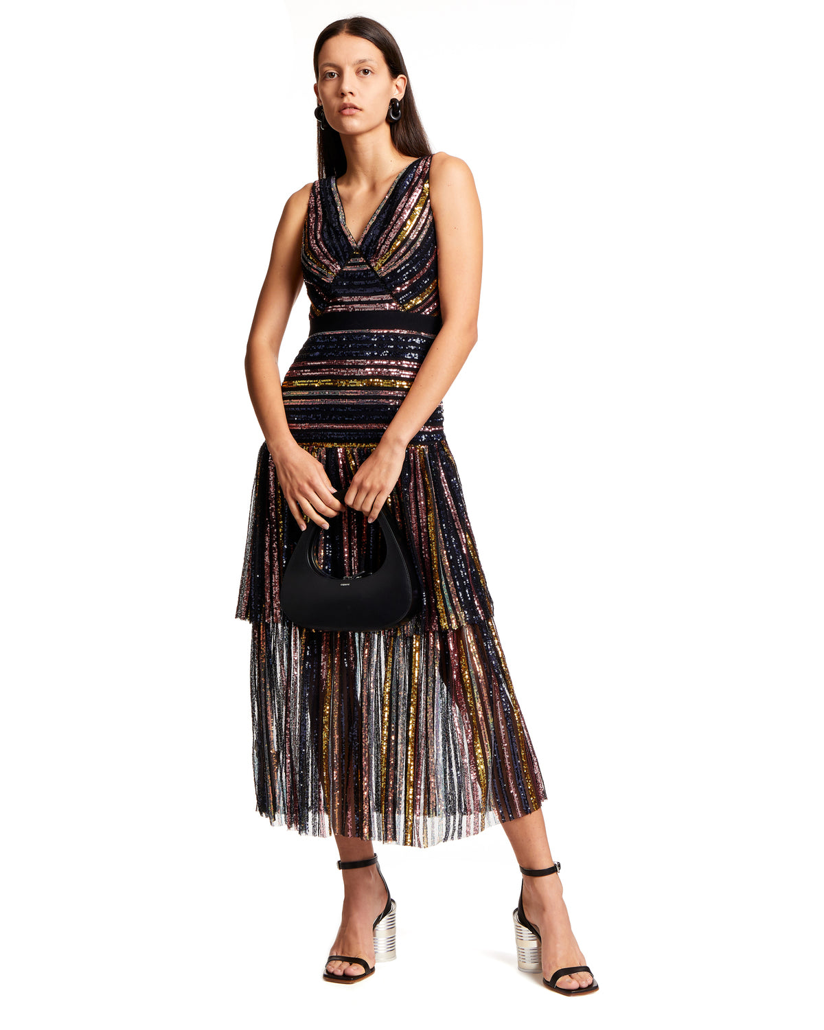 Self Portrait - Sequin midi