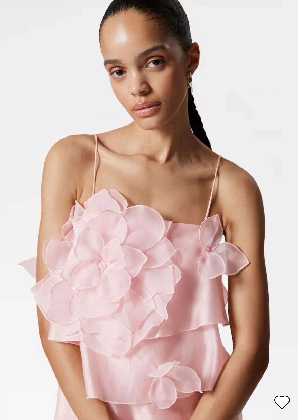 & Other Stories pink appliqué maxi