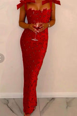 House of CB - Tiff Red Lace